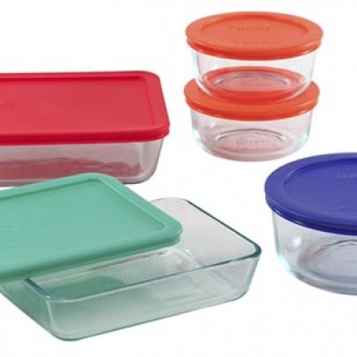 PYREX 10-pc Storage Set w/ Plastic Covers Only $14.39