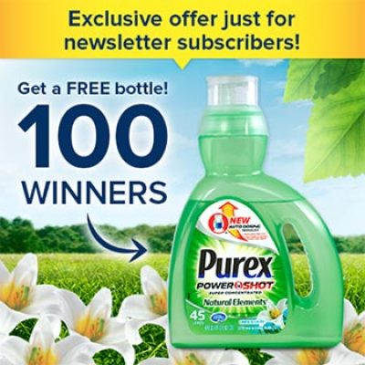 Win a Bottle of Purex PowerShot Detergent