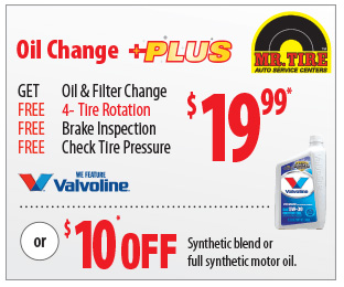 Mr. Tire Oil Change coupon