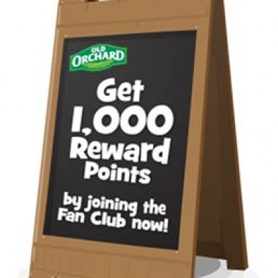 Free Old Orchard Products W/ Points