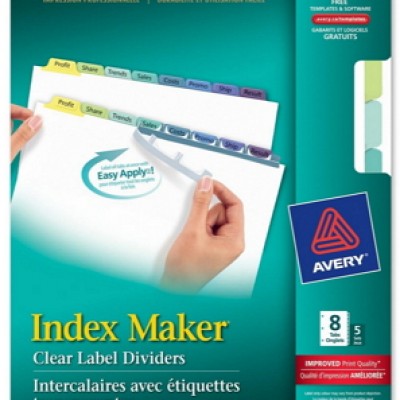 Free Avery Index Maker Dividers