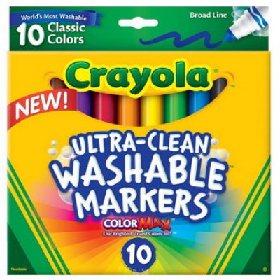 Crayola Washable Markers (10 Count) Just $1.97 (Reg $7.99)