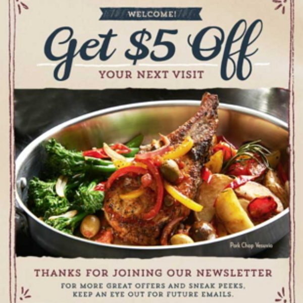 Macaroni Grill: $5 Off Adult Entree