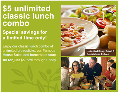 Olive Garden Classic Lunch Combos