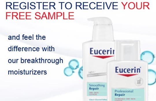 Free Eucerin Repair Moisturizer Samples