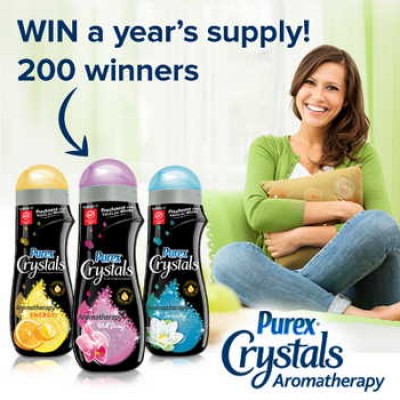 Win a Year's Supply of Purex Crystals Aromatherapy