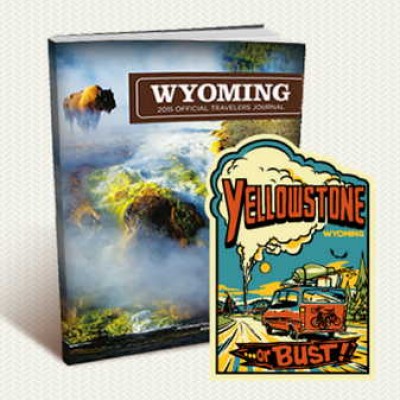 Free Wyoming sticker & Travel Guide
