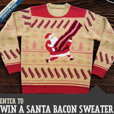 Win a Santa Bacon Sweater