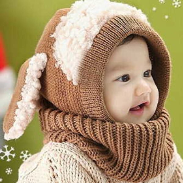 Baby Hat W/ Ears & Scarf Only $6.59 + Free Shipping