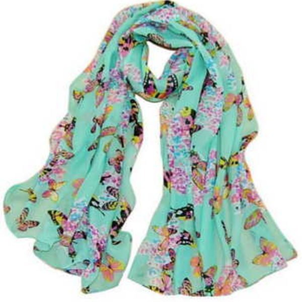 Butterfly Print Chic Scarf Only $3.99 + Free Shipping