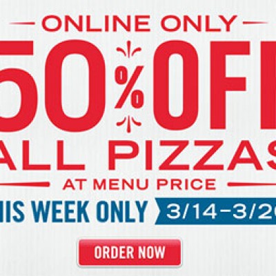 Domino's Pizza: 50% Off All Pizza Online