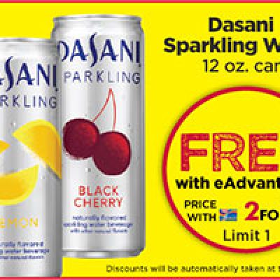 Giant Eagle Shoppers: Free Dasani Sparkling 12oz Can