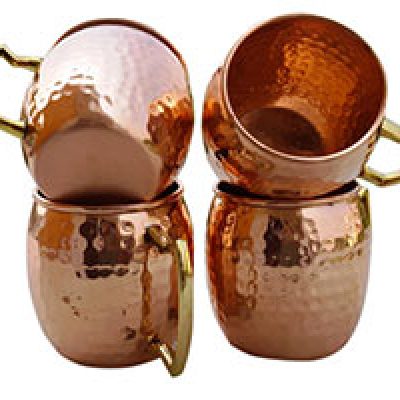 Hammered Copper Mule Mugs, Set of 4 Only $25.50 (Reg $190.00) + Prime
