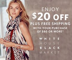 White House Black Market: $20 Off Coupon