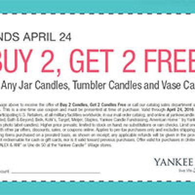 Yankee Candle Coupon: B2G2 Free