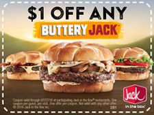 Jack In The Box: $1 Off Buttery Jack