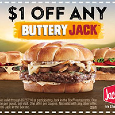 Jack In The Box: $1 Off Buttery Jack