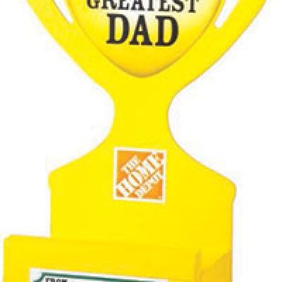 Home Depot Kid’s Workshop: Free Father’s Day Trophy Phone Holder