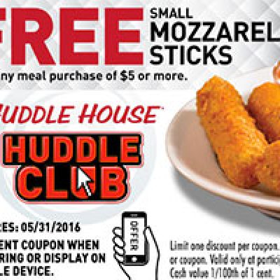Huddle House: Free Mozza Sticks W/ Purchase