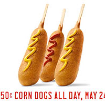 Sonic: $0.50 Corn Dogs All Day - May 24th
