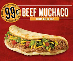 Taco Bueno: $.99 Beef Muchacos - May 20th Only