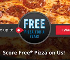 Dominos: Win Free Pizza For A Year