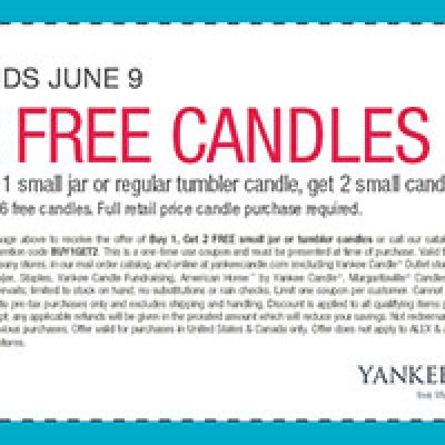 Yankee Candle: But 1 Get 2 Free Deal