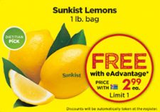 Giant Eagle: Free Sunkist Lemons