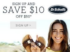 Dr Scholls: $10 Off $50 Coupon