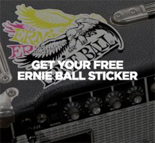 Free Ernie Ball Sticker