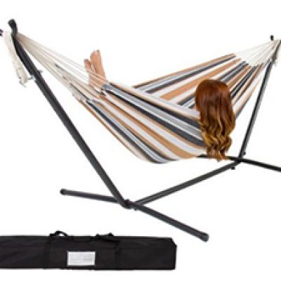 Double Hammock W/ Steel Stand & Carrying Case $69.99 + Free Pickup
