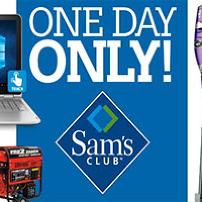 Sam’s Club: One Day Sale Aug. 6th