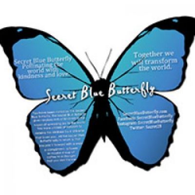 Free Secret Blue Butterfly Cards