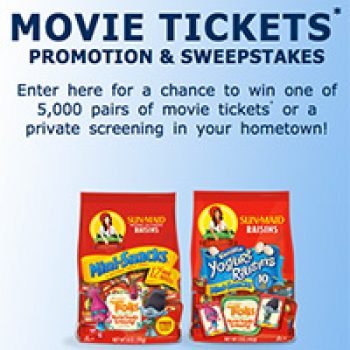 Sun-Maid: Win Movie Tickets