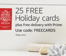 Amazon Prime: 25 Free Holiday Cards