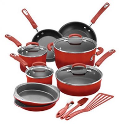Rachael Ray 15-Piece Cookware Set Just $99.99 + Free Shipping
