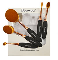 Becoyou Oval Makeup Brush Set