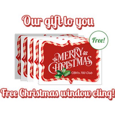 Free Christmas Window Cling