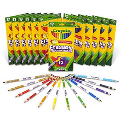 Crayola Erasable Colored Pencils, 12 Packs of 12-Count Only $14.51 (Reg $44.31) + Prime