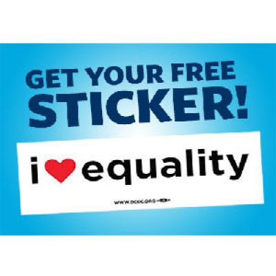 Free I Heart Equality Sticker