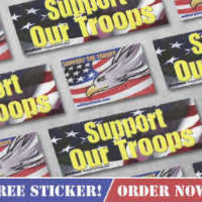 Free Support Our Troops Stickers