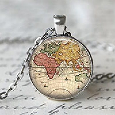 World Map Necklace Just $2.50 + Free Shipping