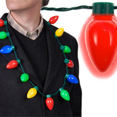 LED Light Up Christmas Bulb Necklace Just $6.99 + Free Shipping