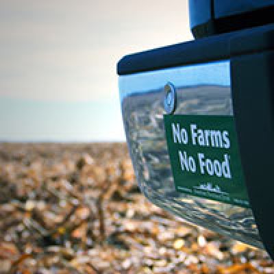 Free No Farms No Food Bumper Sticker