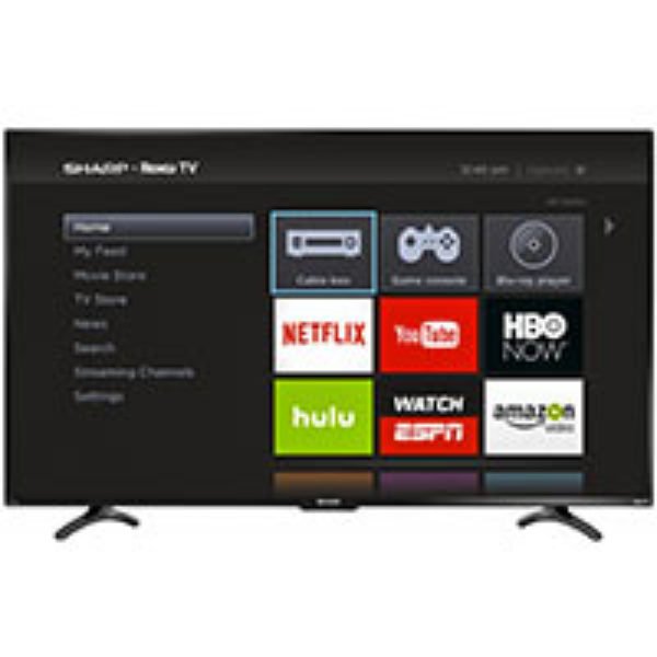 Sharp 55″ Class LED 1080p Roku HDTV Just 399.99 (Reg 499.99) + Free