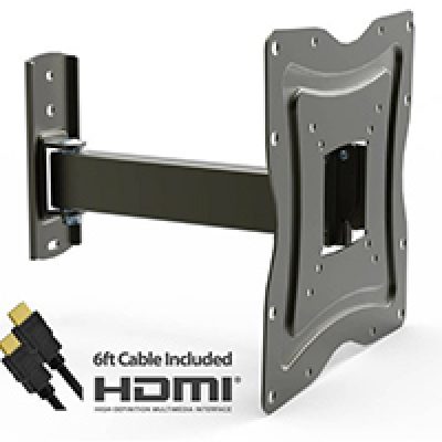 Full Motion TV Wall Mount for 10"-50" TVs Just $14.99 + Free Pickup