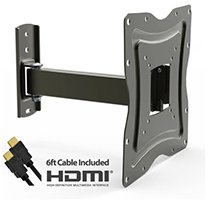 Full Motion TV Wall Mount for 10"-50" TVs Just $14.99 + Free Pickup