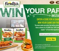 Farm Rich: Win a $1,000 Visa Gift Card