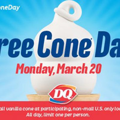 Dairy Queen: Free Cone Day - March 20
