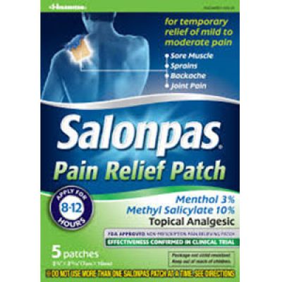 Free Salonpas Pain Relieving Patch Samples